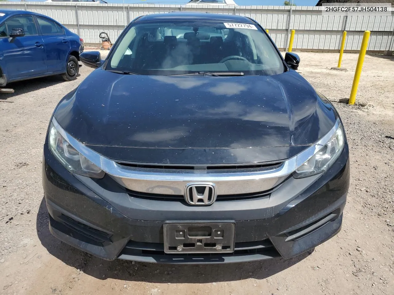 2018 Honda Civic Lx VIN: 2HGFC2F57JH504138 Lot: 57722794