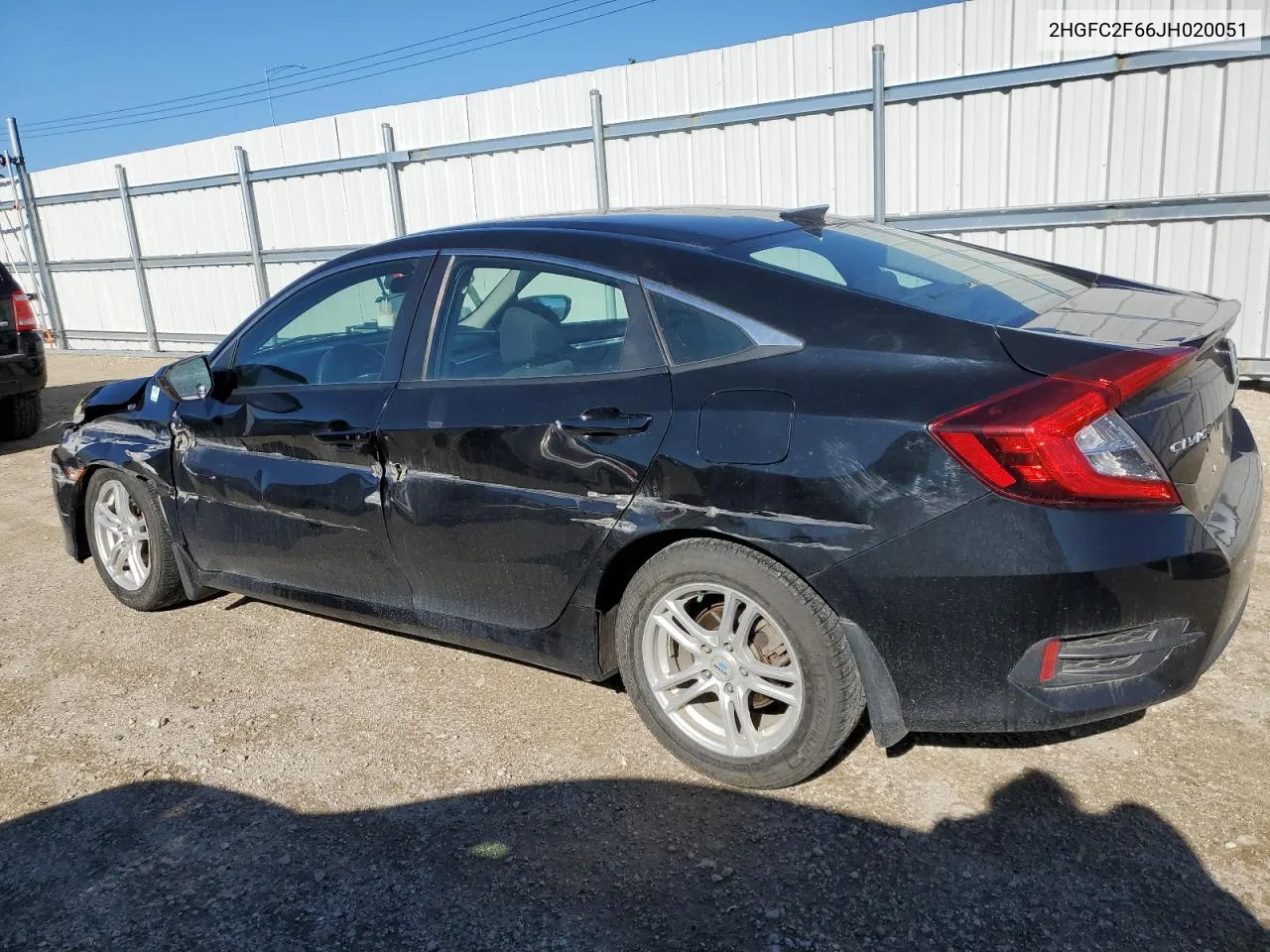 2018 Honda Civic Lx VIN: 2HGFC2F66JH020051 Lot: 57816074