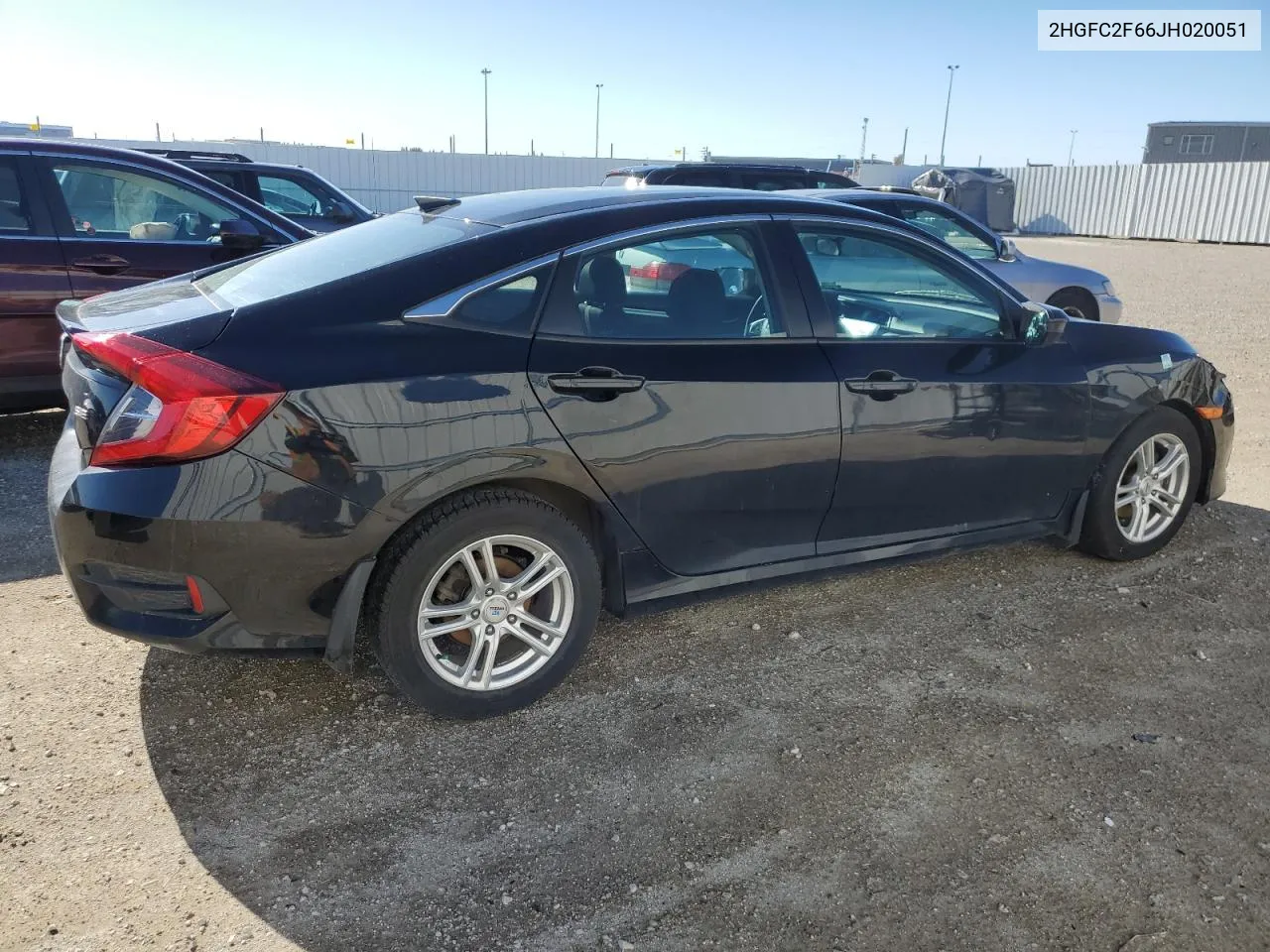 2018 Honda Civic Lx VIN: 2HGFC2F66JH020051 Lot: 57816074