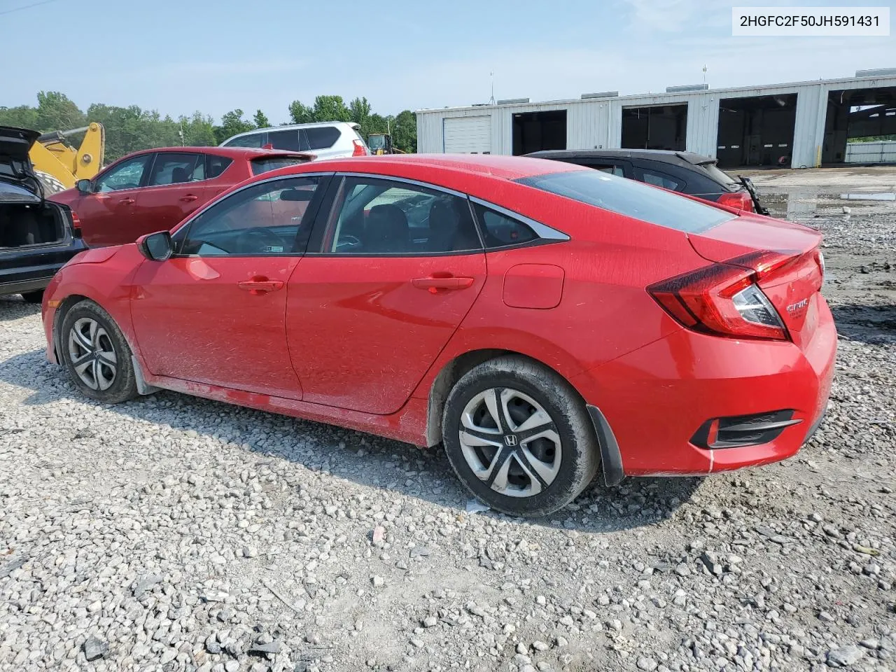 2018 Honda Civic Lx VIN: 2HGFC2F50JH591431 Lot: 58218434