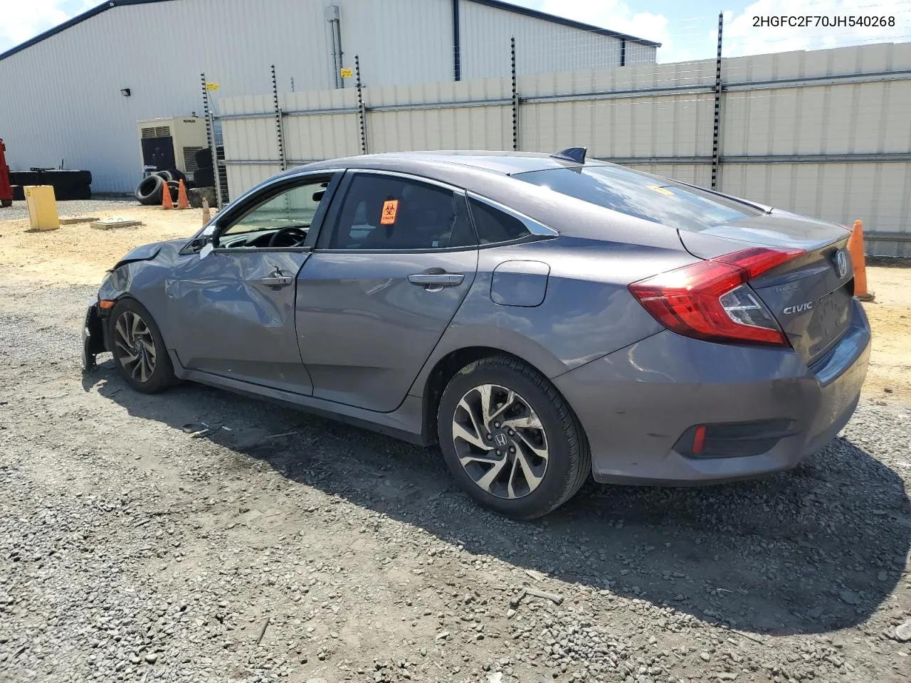 2018 Honda Civic Ex VIN: 2HGFC2F70JH540268 Lot: 58413344