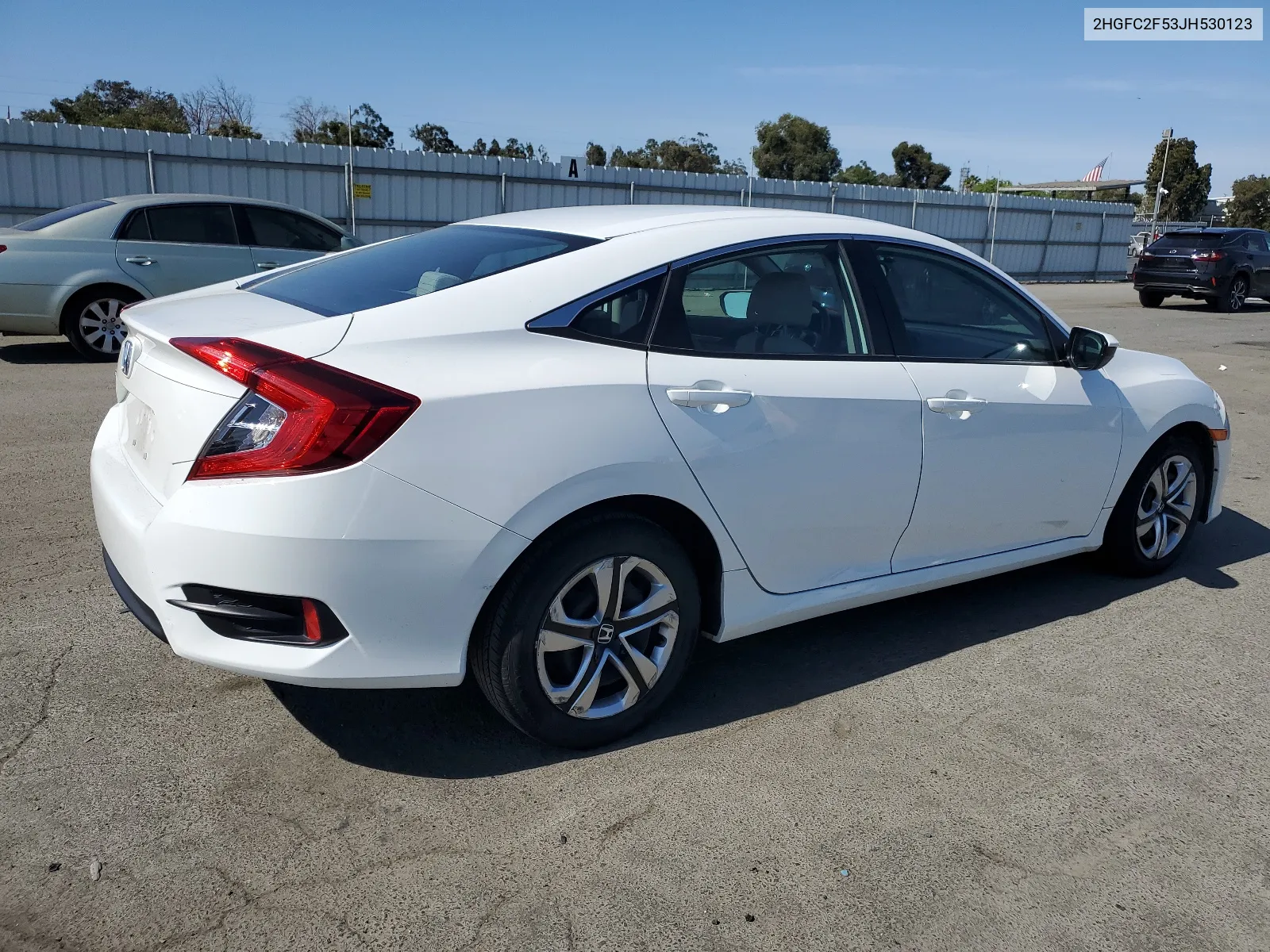 2018 Honda Civic Lx VIN: 2HGFC2F53JH530123 Lot: 59535834