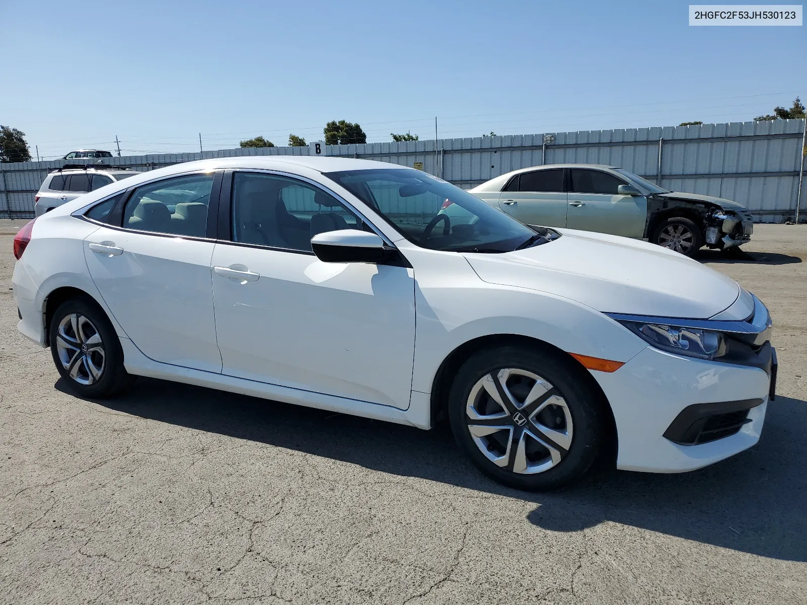 2018 Honda Civic Lx VIN: 2HGFC2F53JH530123 Lot: 59535834