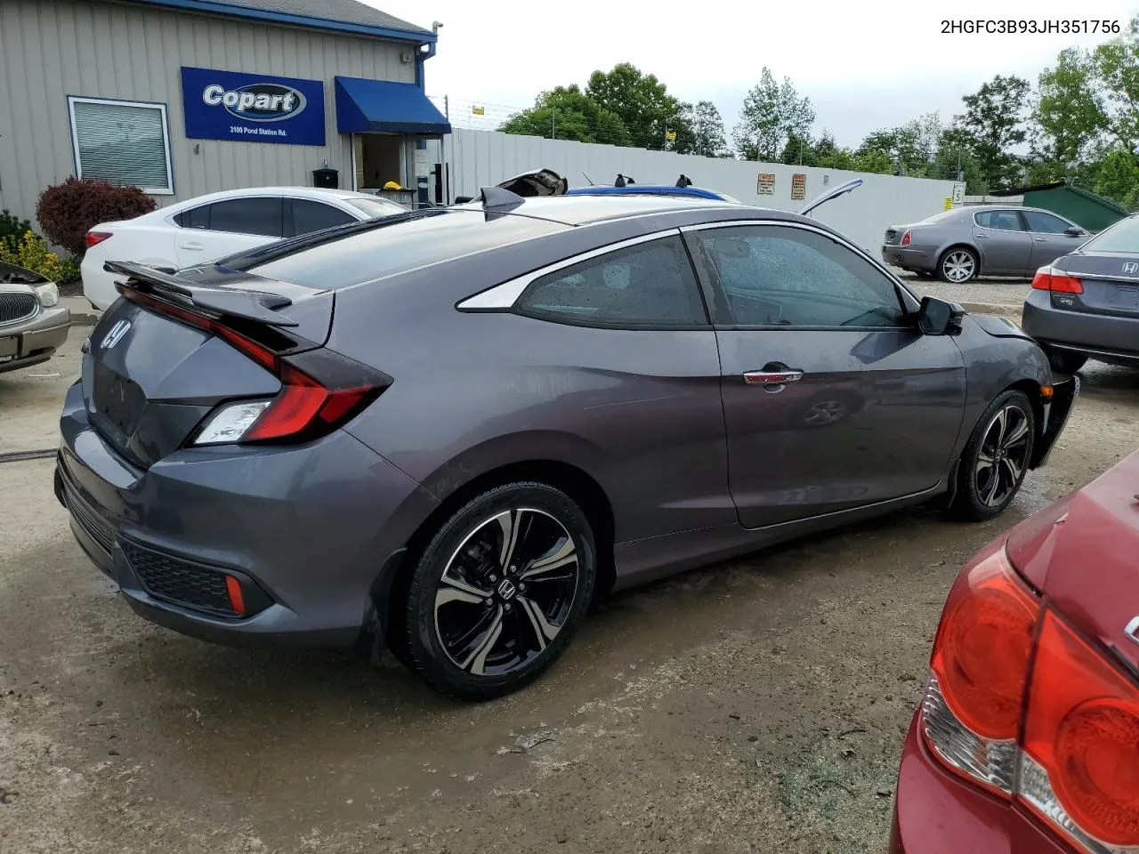 2HGFC3B93JH351756 2018 Honda Civic Touring