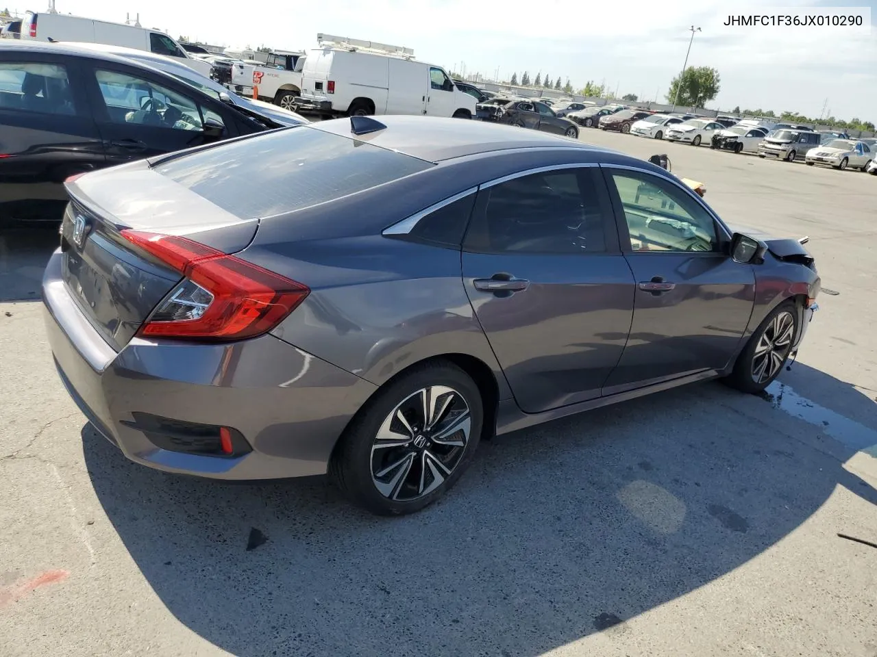 2018 Honda Civic Ex VIN: JHMFC1F36JX010290 Lot: 59580654