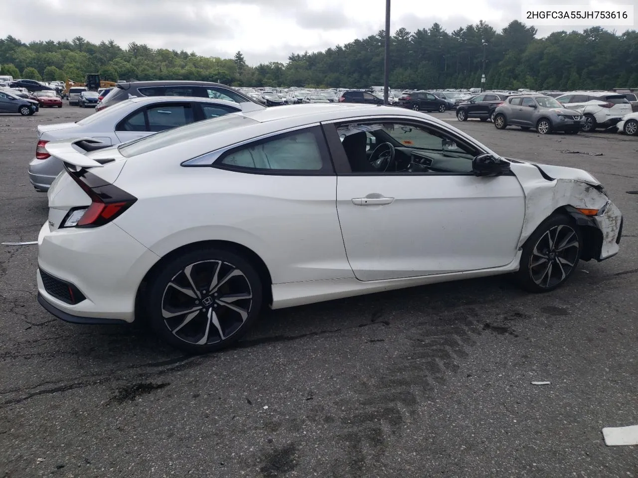 2018 Honda Civic Si VIN: 2HGFC3A55JH753616 Lot: 59633644