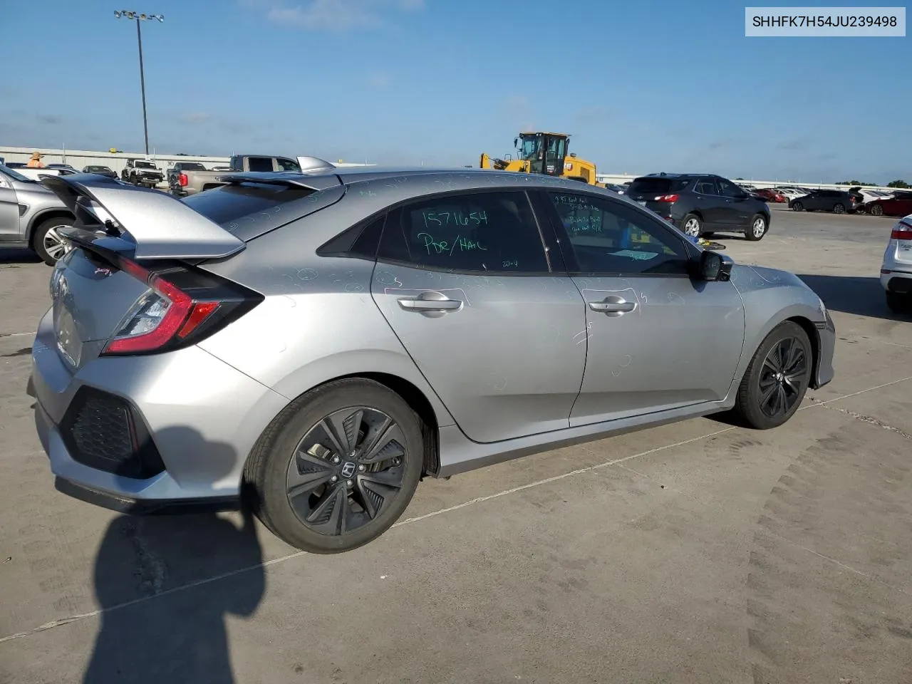 SHHFK7H54JU239498 2018 Honda Civic Ex