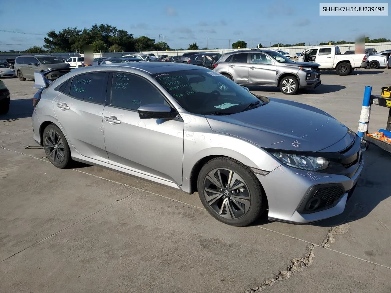 SHHFK7H54JU239498 2018 Honda Civic Ex