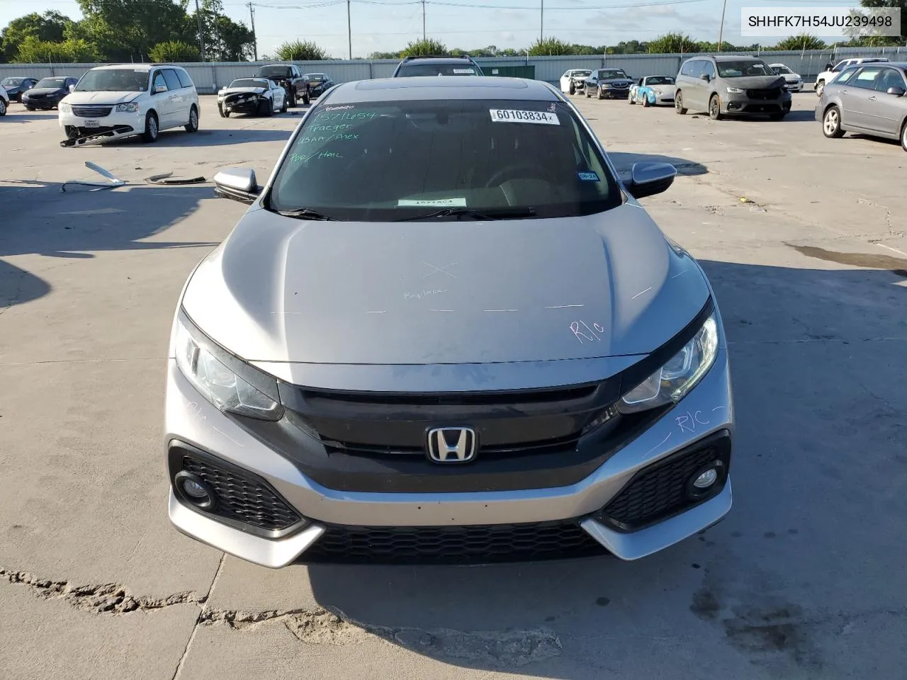 SHHFK7H54JU239498 2018 Honda Civic Ex