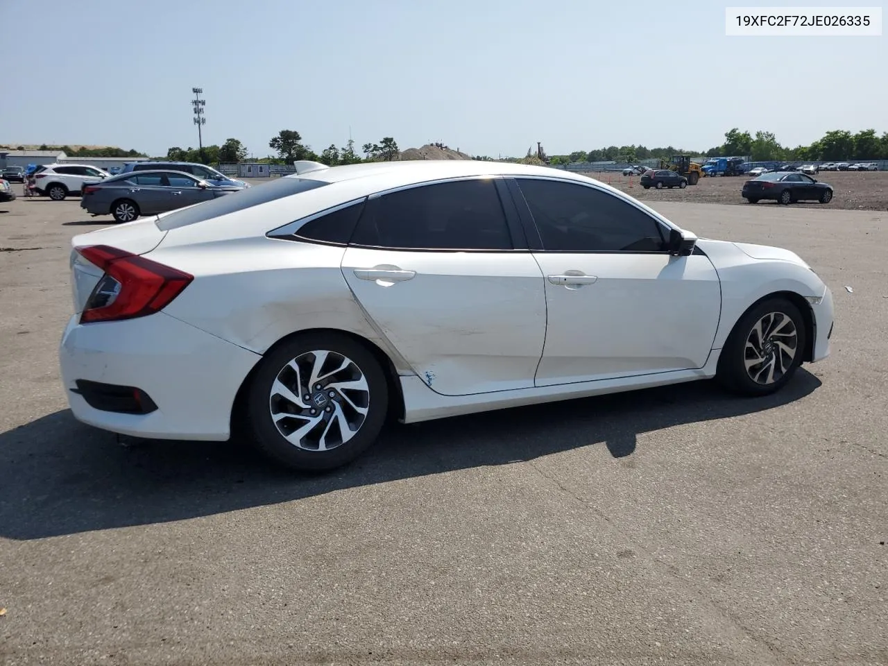 2018 Honda Civic Ex VIN: 19XFC2F72JE026335 Lot: 60236484