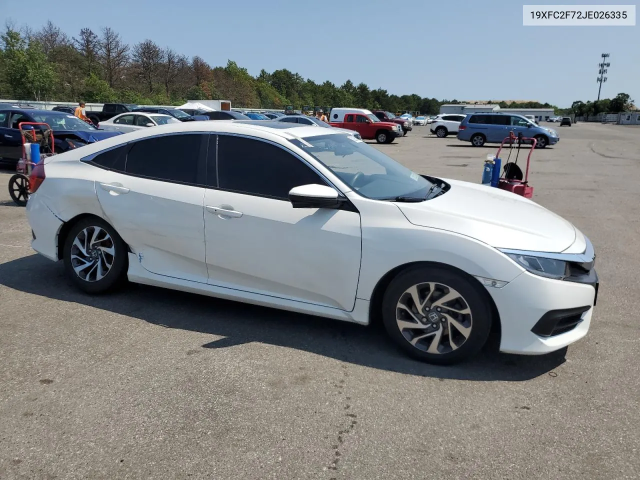 2018 Honda Civic Ex VIN: 19XFC2F72JE026335 Lot: 60236484