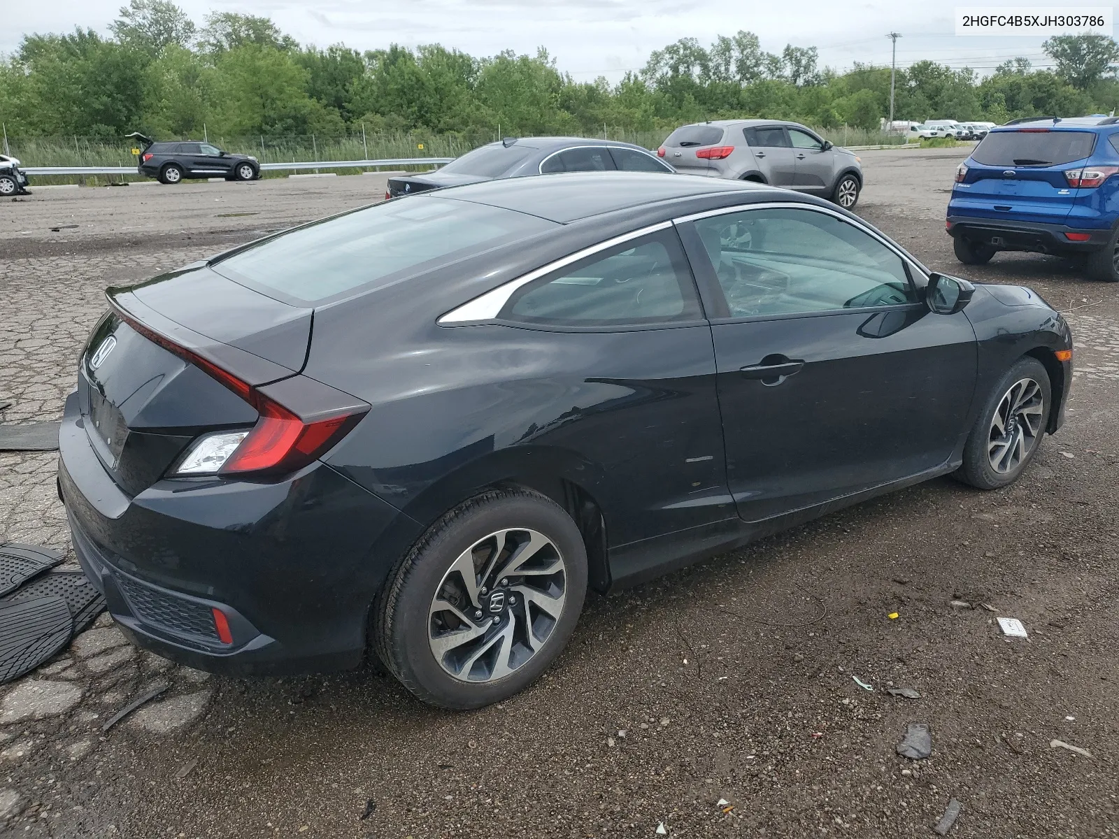 2018 Honda Civic Lx VIN: 2HGFC4B5XJH303786 Lot: 60391364