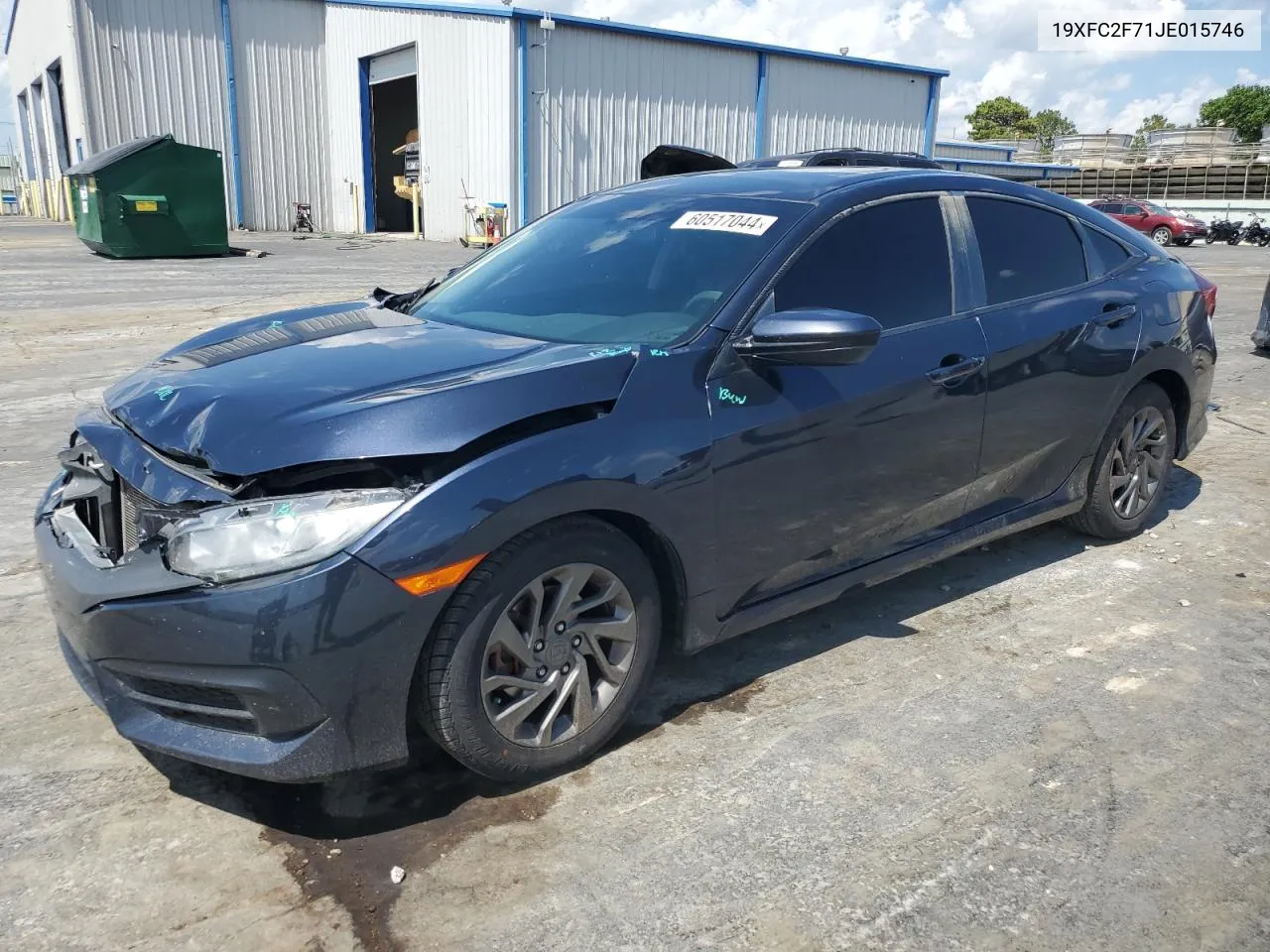 2018 Honda Civic Ex VIN: 19XFC2F71JE015746 Lot: 60517044