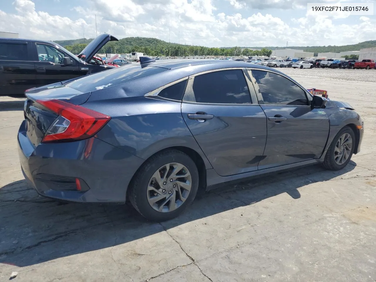 2018 Honda Civic Ex VIN: 19XFC2F71JE015746 Lot: 60517044