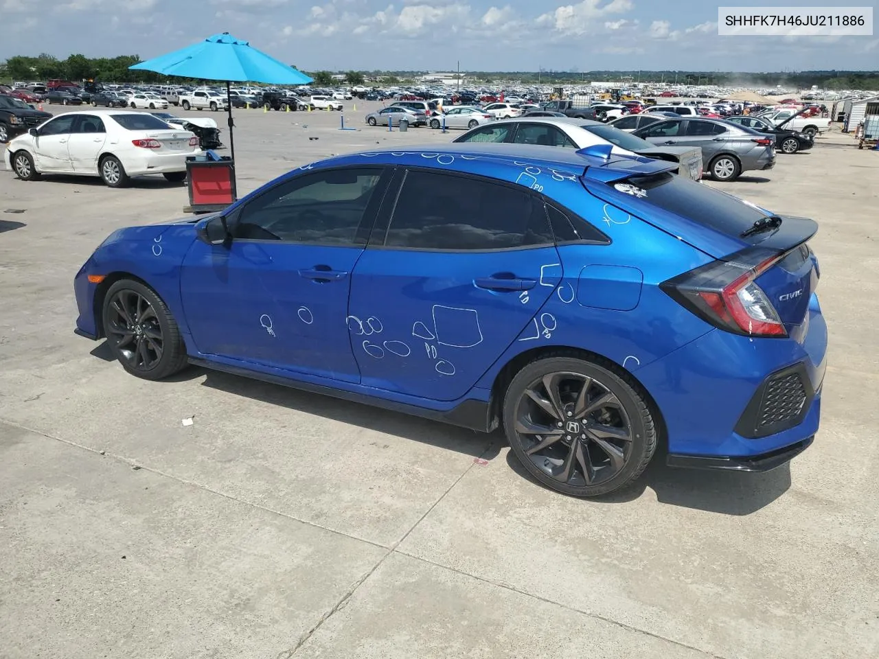 SHHFK7H46JU211886 2018 Honda Civic Sport