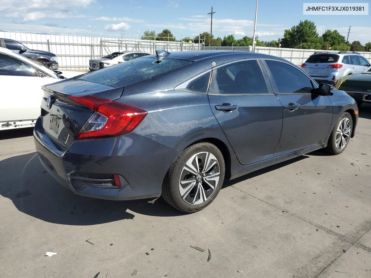 2018 Honda Civic Ex VIN: JHMFC1F3XJX019381 Lot: 60895484