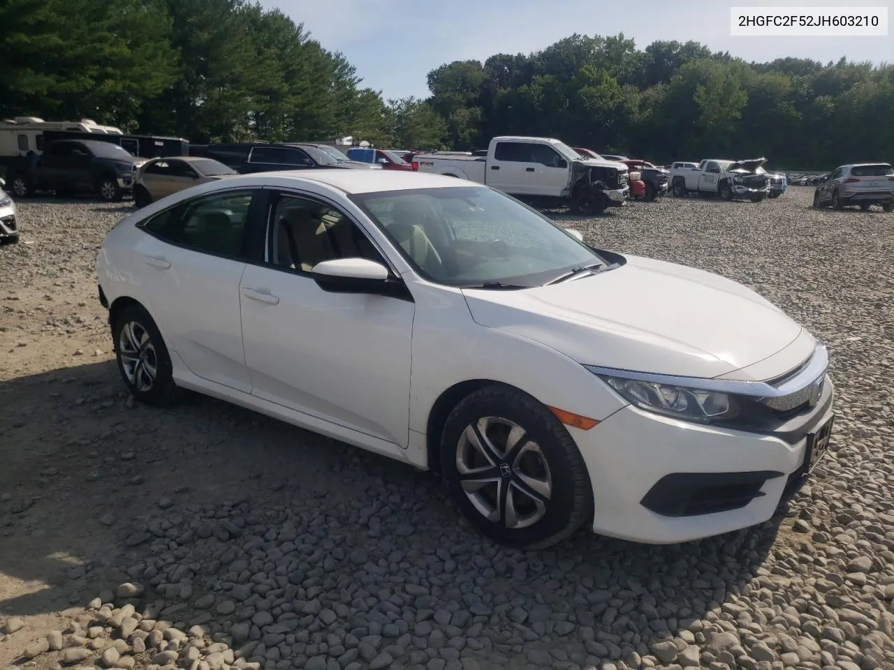 2018 Honda Civic Lx VIN: 2HGFC2F52JH603210 Lot: 61038944