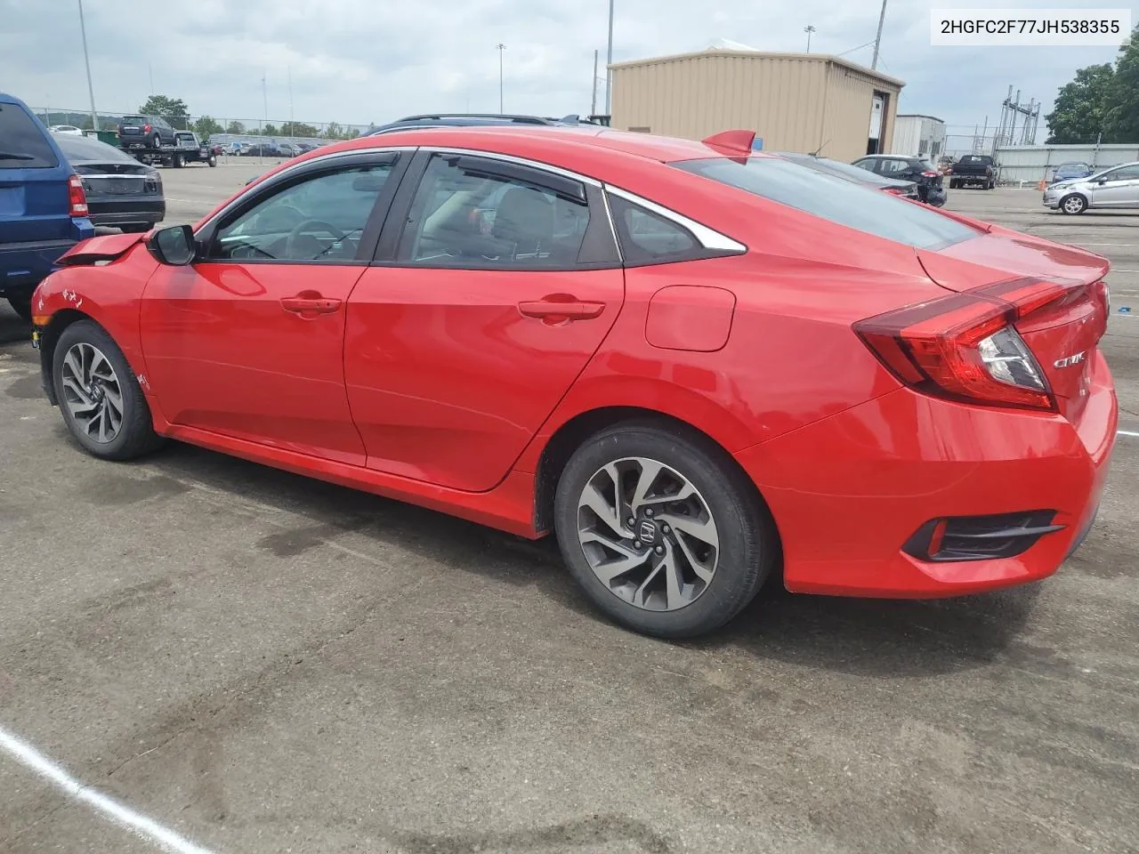 2018 Honda Civic Ex VIN: 2HGFC2F77JH538355 Lot: 61398104