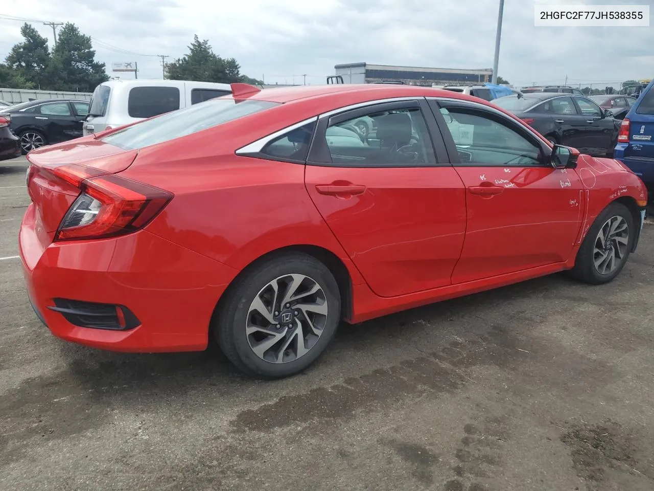 2HGFC2F77JH538355 2018 Honda Civic Ex