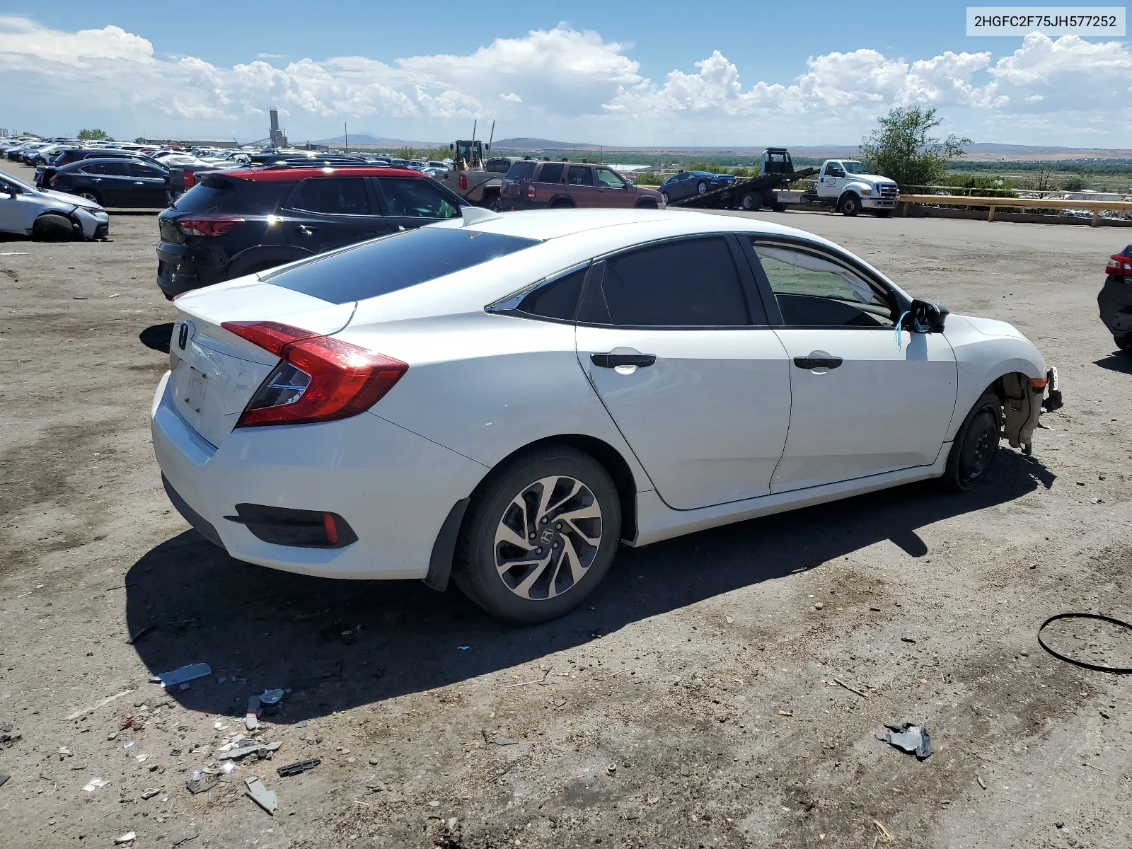 2018 Honda Civic Ex VIN: 2HGFC2F75JH577252 Lot: 61478954