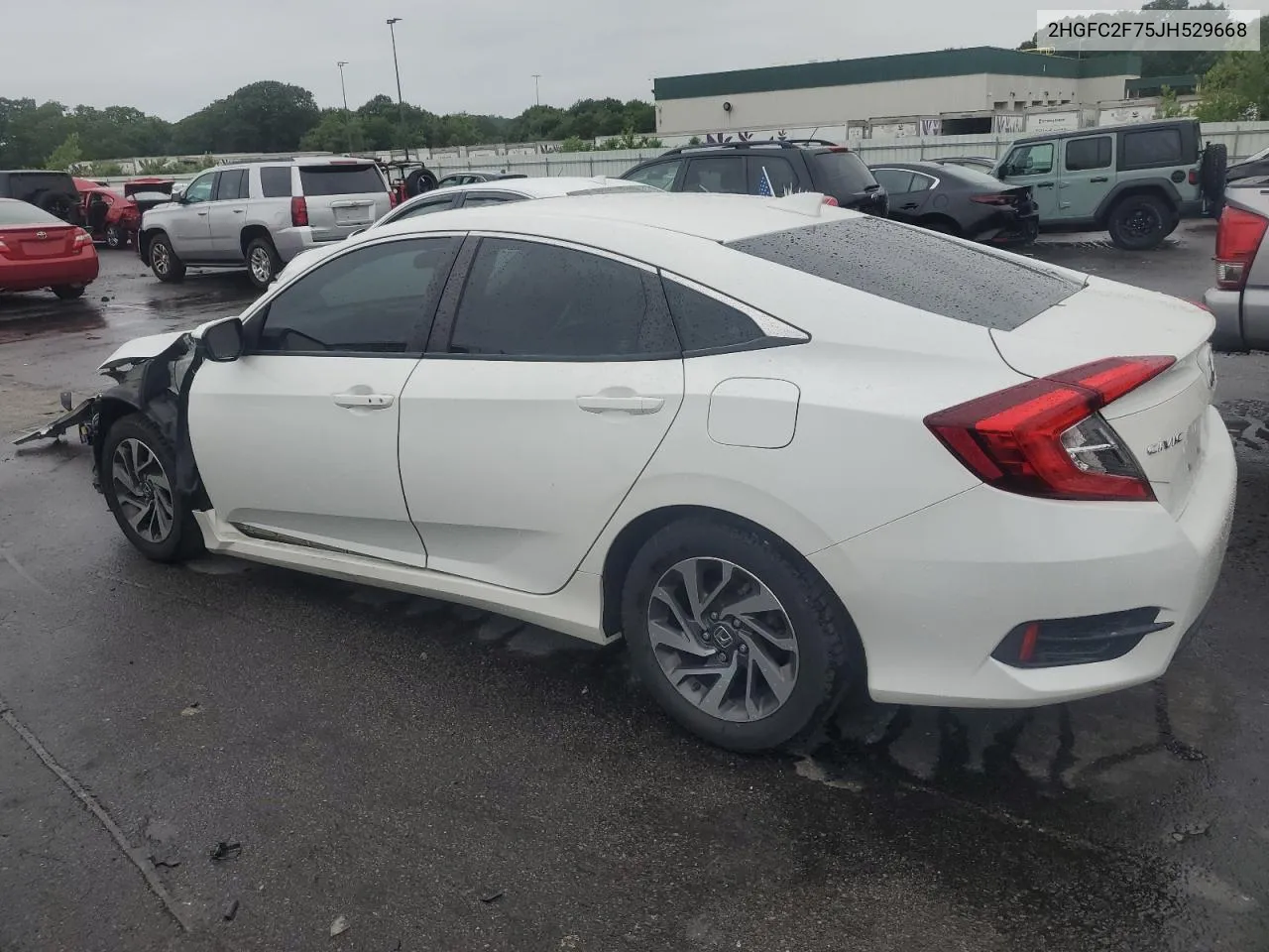 2018 Honda Civic Ex VIN: 2HGFC2F75JH529668 Lot: 61690754