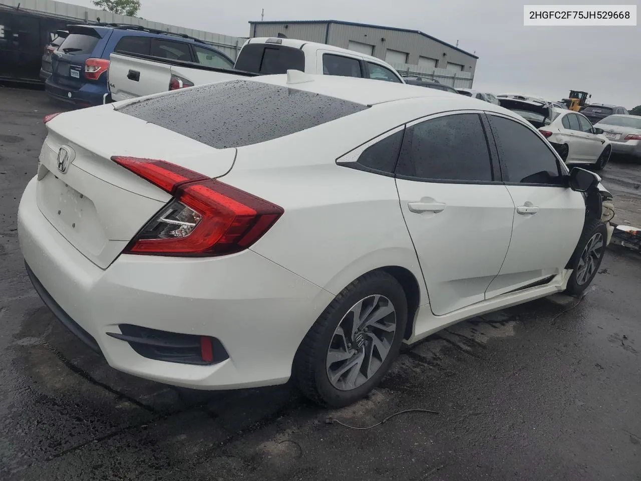 2018 Honda Civic Ex VIN: 2HGFC2F75JH529668 Lot: 61690754