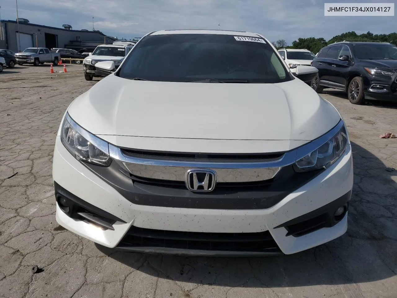 2018 Honda Civic Ex VIN: JHMFC1F34JX014127 Lot: 61719664