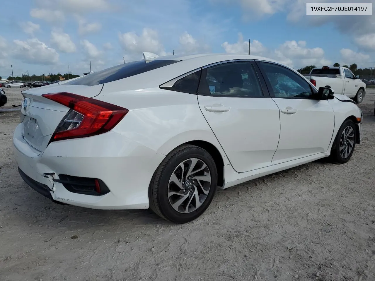 19XFC2F70JE014197 2018 Honda Civic Ex