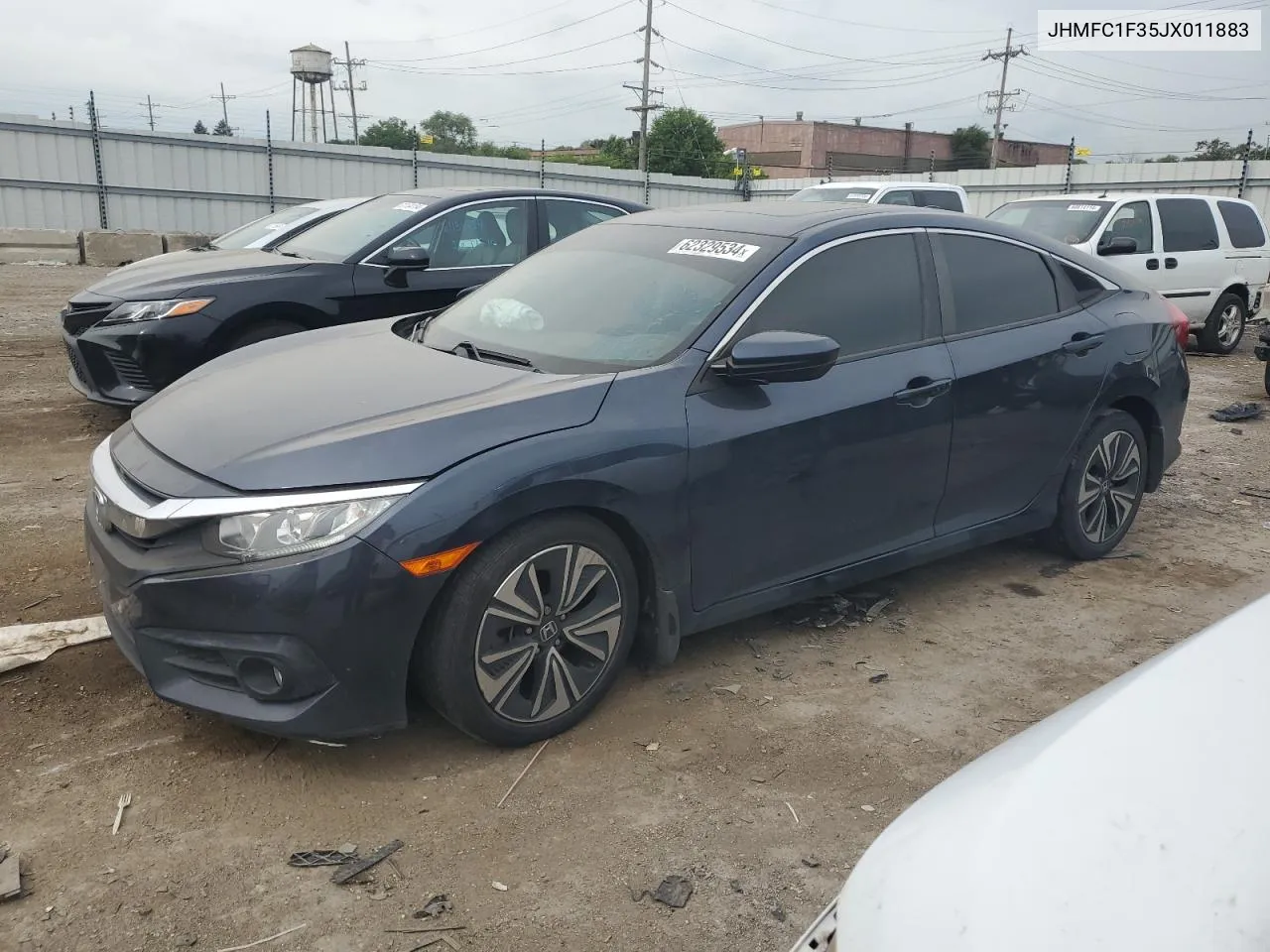 JHMFC1F35JX011883 2018 Honda Civic Ex