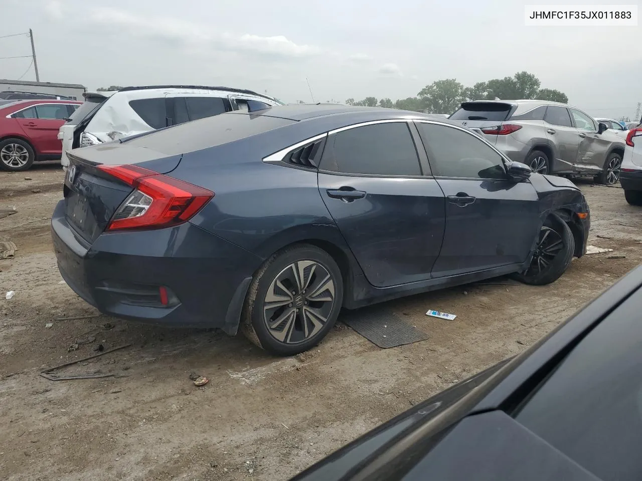 JHMFC1F35JX011883 2018 Honda Civic Ex