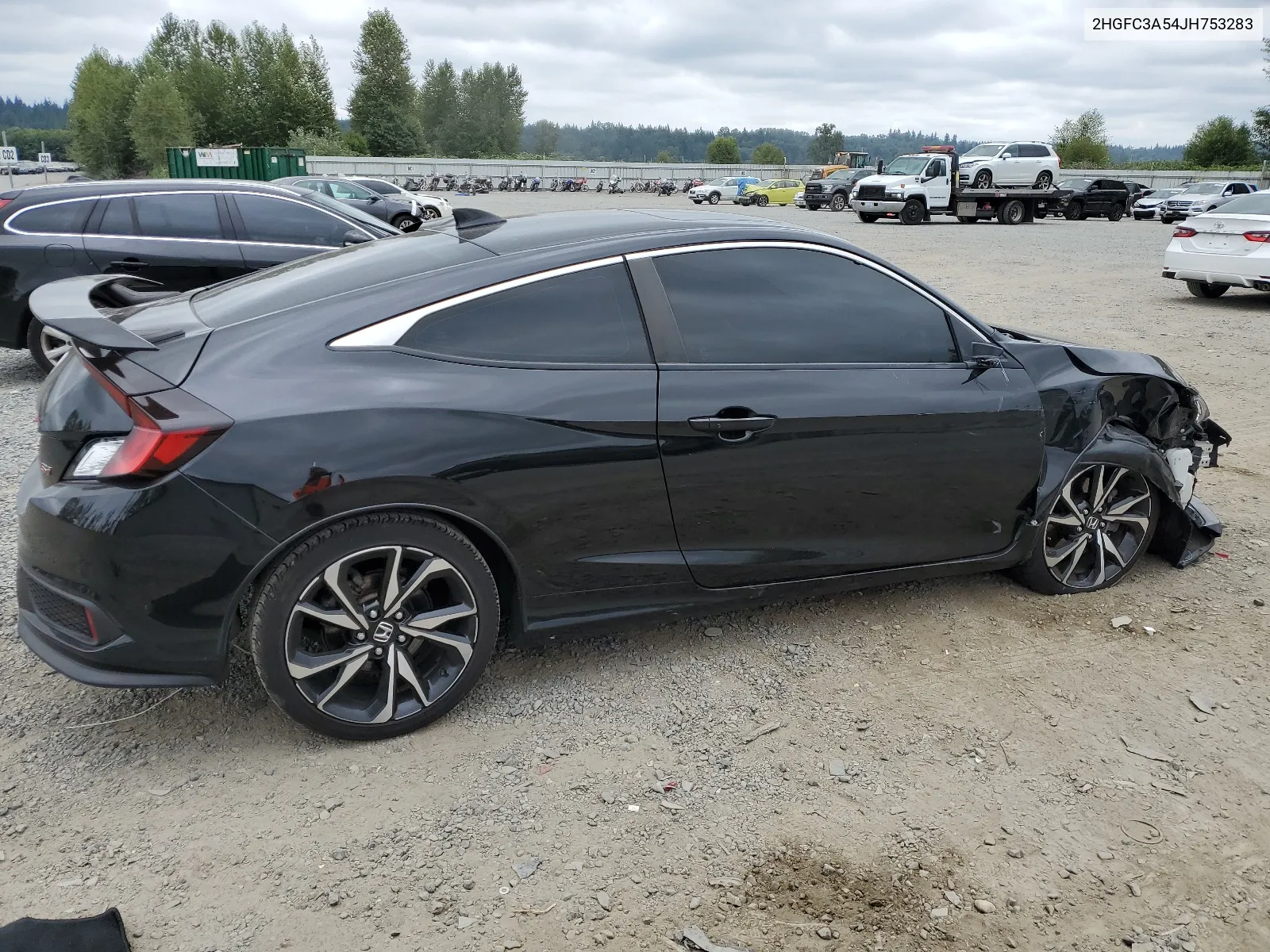 2018 Honda Civic Si VIN: 2HGFC3A54JH753283 Lot: 63090544