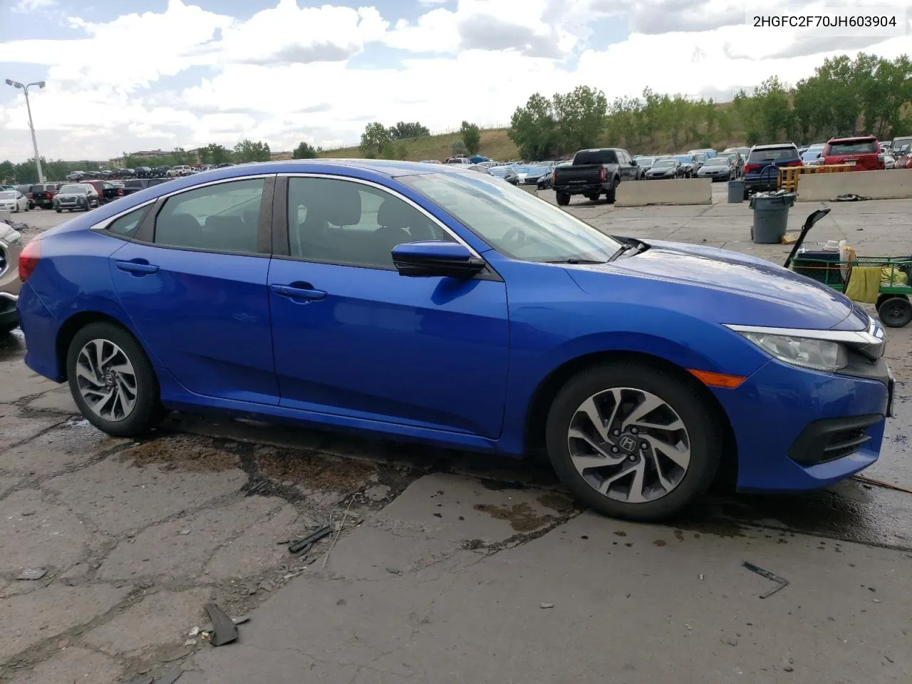 2018 Honda Civic Ex VIN: 2HGFC2F70JH603904 Lot: 63112174