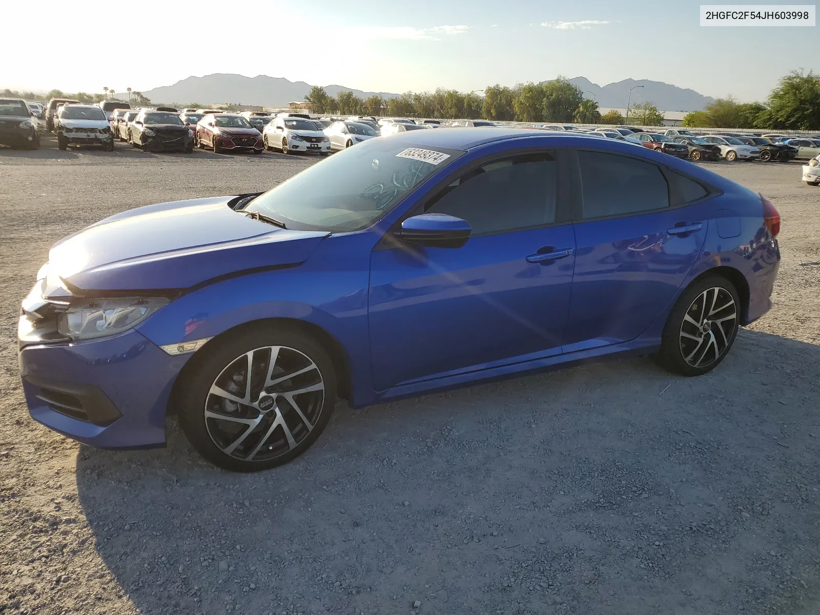 2018 Honda Civic Lx VIN: 2HGFC2F54JH603998 Lot: 63249374