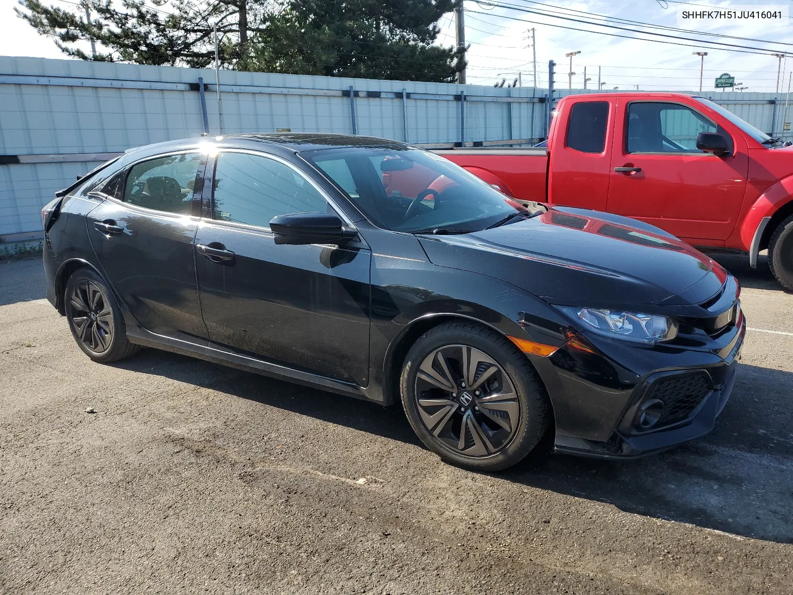 2018 Honda Civic Ex VIN: SHHFK7H51JU416041 Lot: 63656254