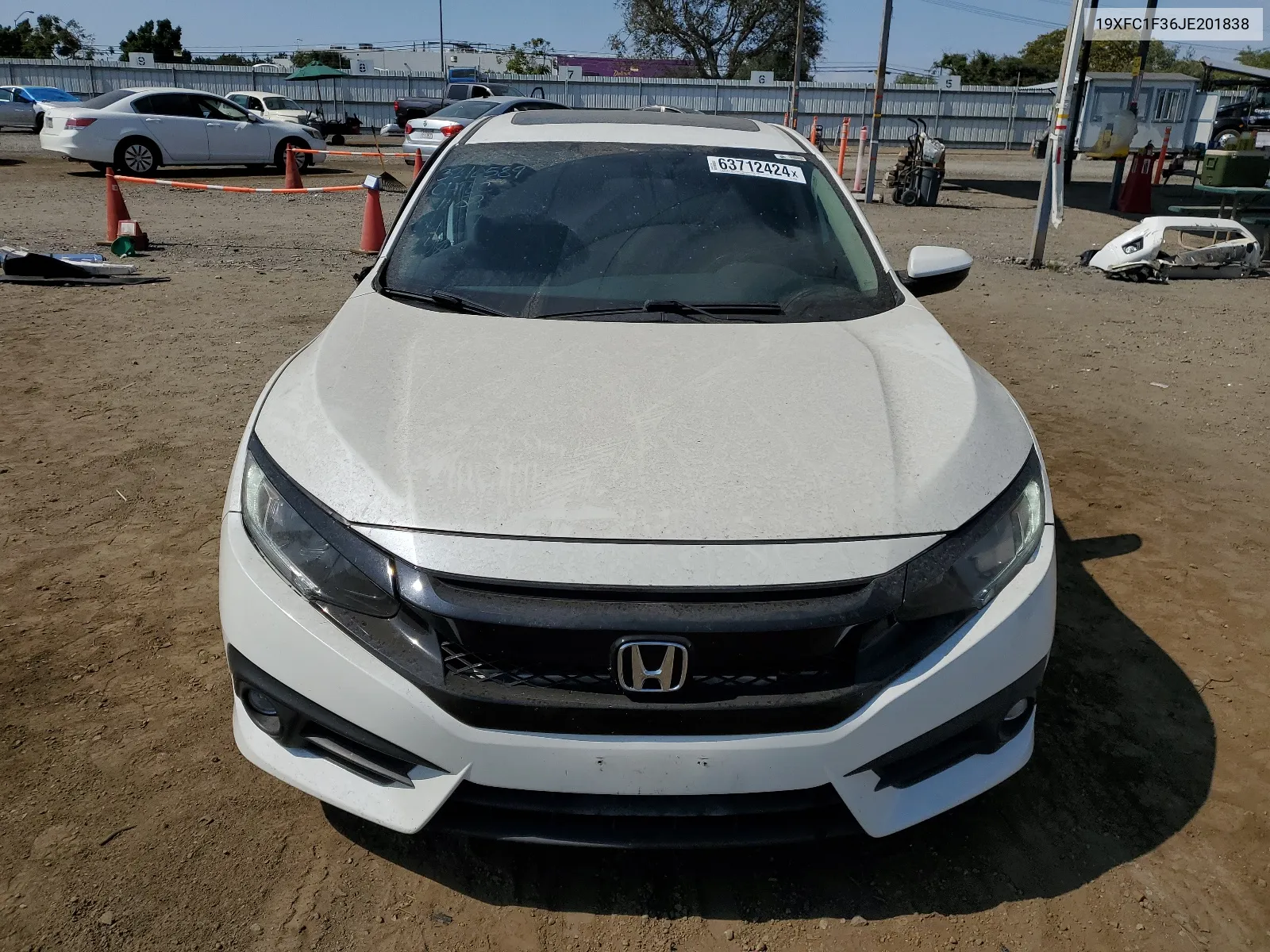 19XFC1F36JE201838 2018 Honda Civic Ex