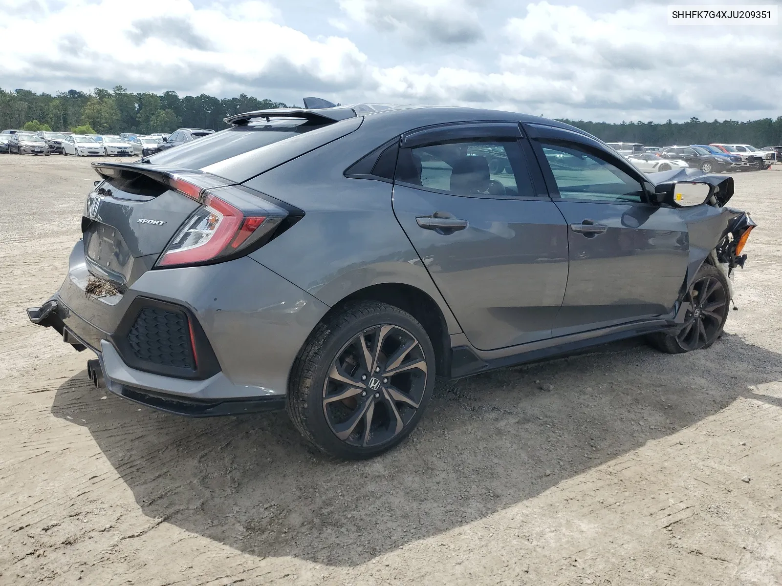 2018 Honda Civic Sport VIN: SHHFK7G4XJU209351 Lot: 64235474