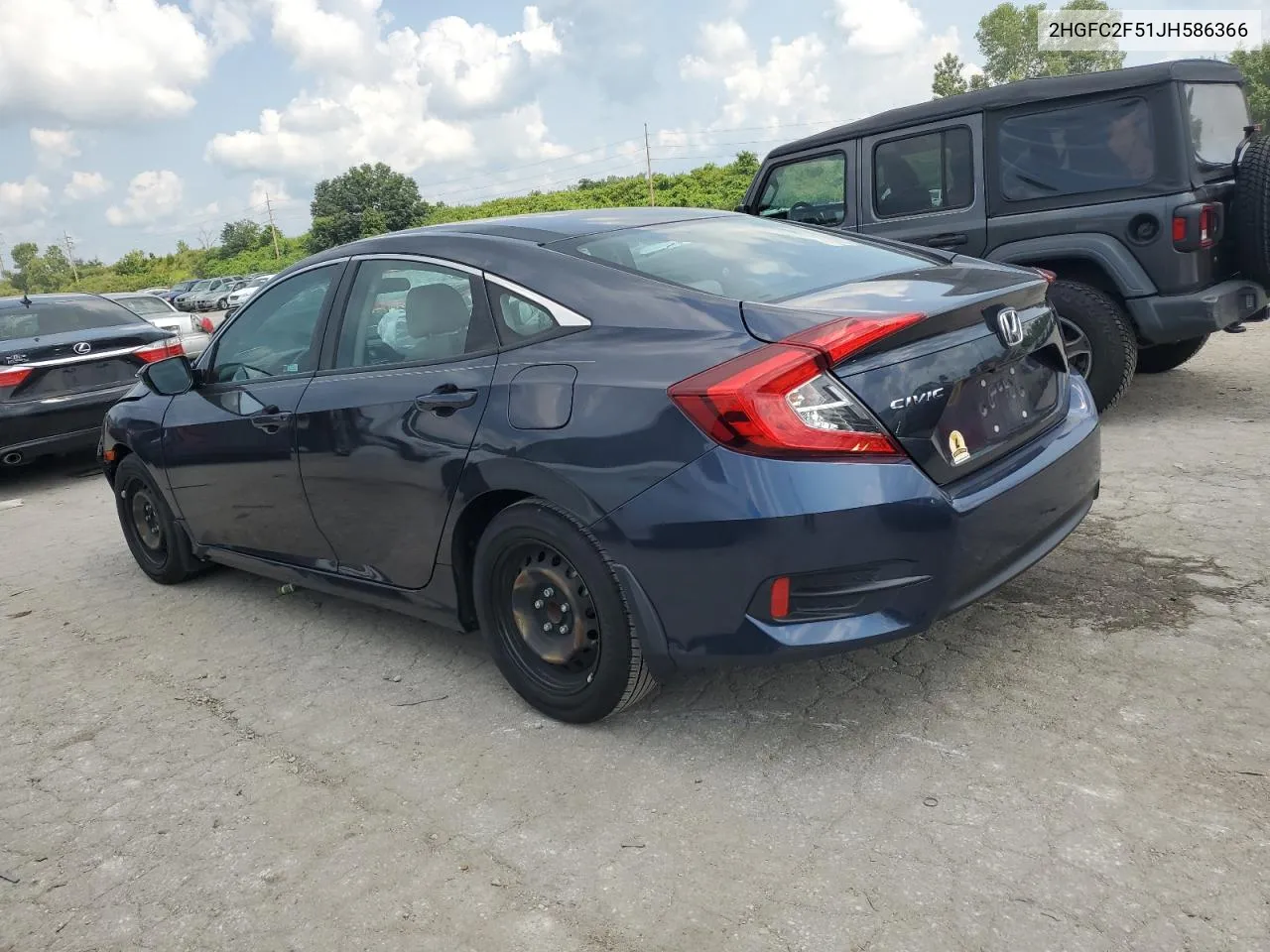 2HGFC2F51JH586366 2018 Honda Civic Lx