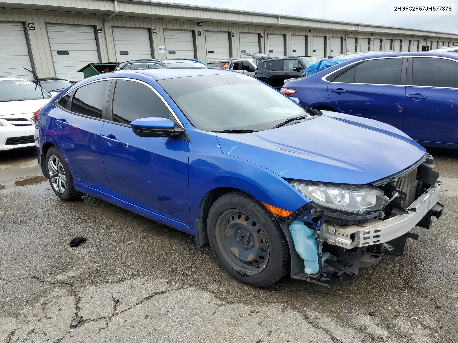 2018 Honda Civic Lx VIN: 2HGFC2F57JH577378 Lot: 64479614