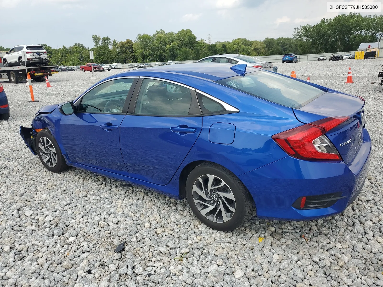 2018 Honda Civic Ex VIN: 2HGFC2F79JH585080 Lot: 64583134