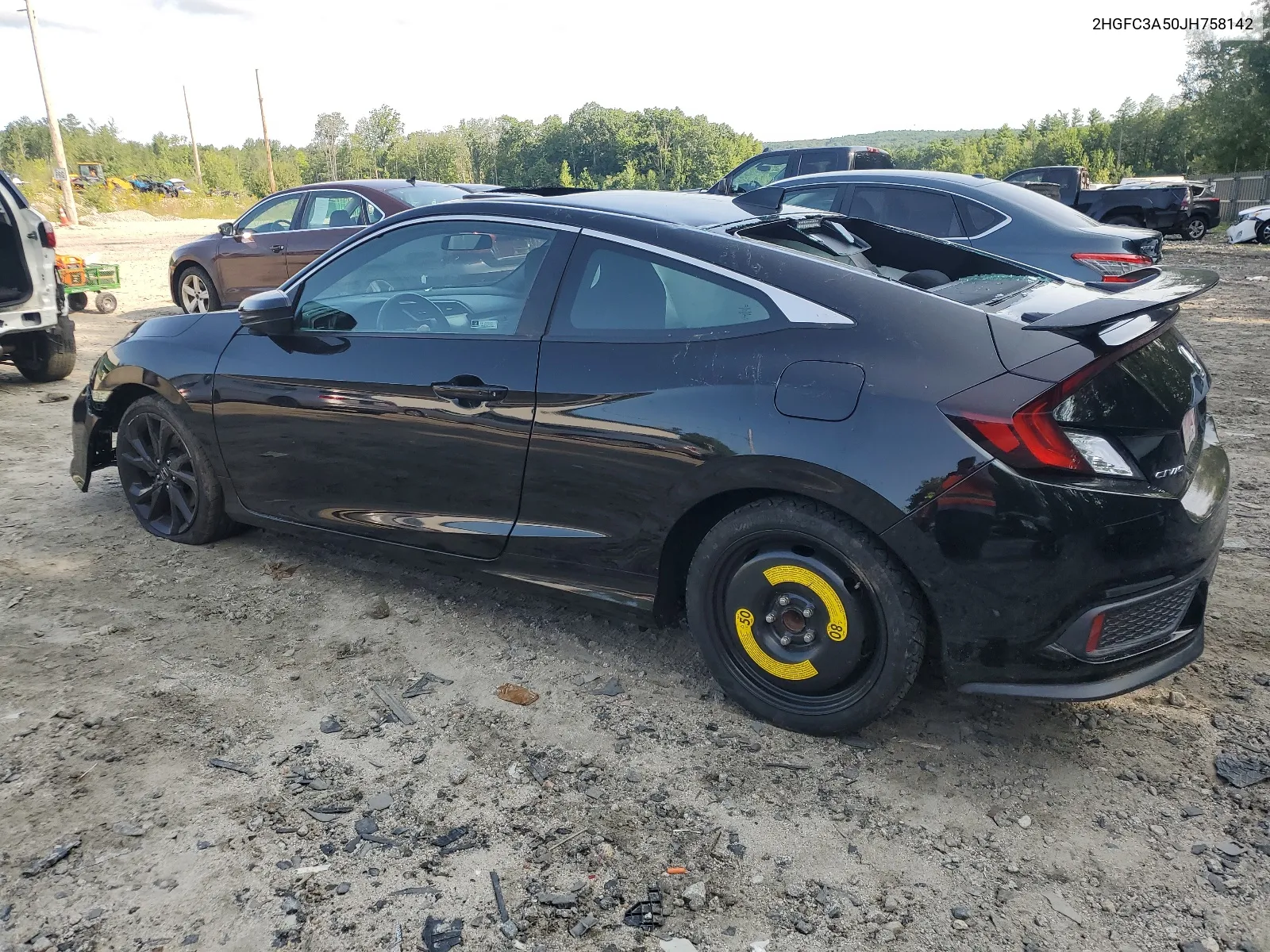 2018 Honda Civic Si VIN: 2HGFC3A50JH758142 Lot: 64645284