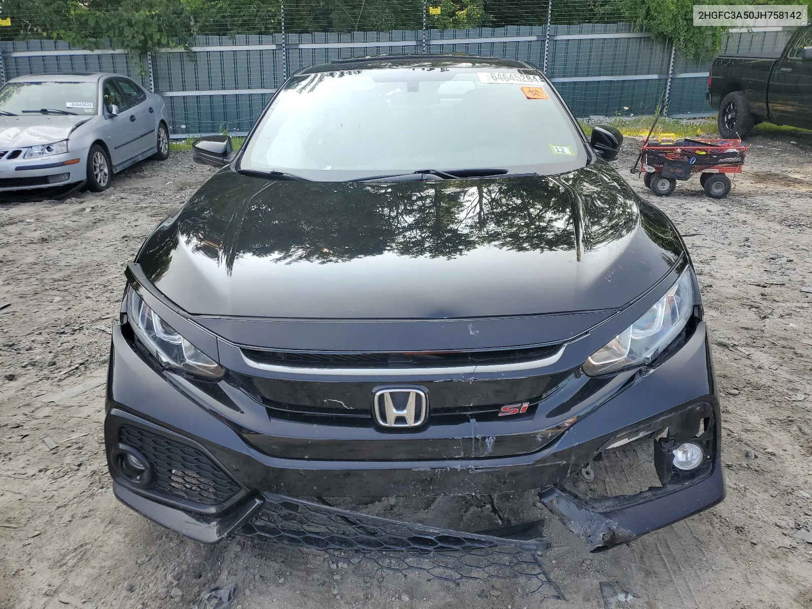 2018 Honda Civic Si VIN: 2HGFC3A50JH758142 Lot: 64645284