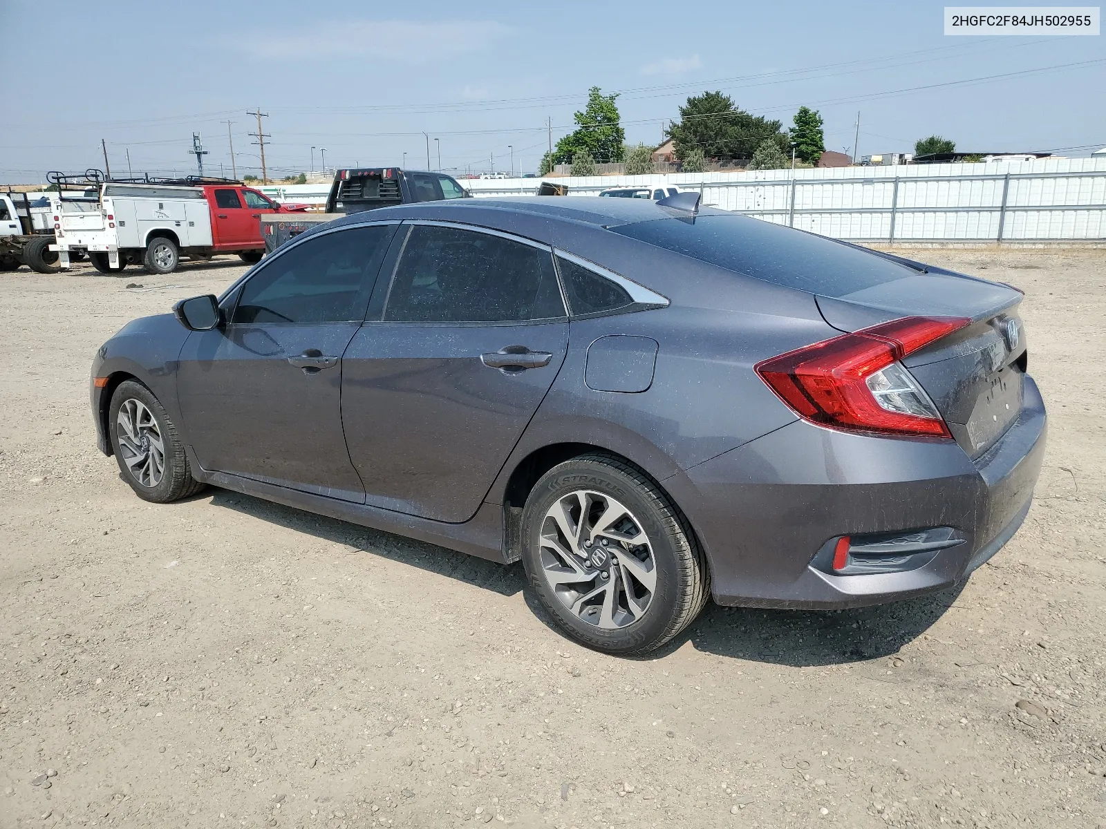 2018 Honda Civic Ex VIN: 2HGFC2F84JH502955 Lot: 64683434