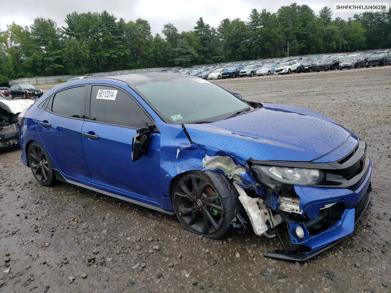 2018 Honda Civic Sport VIN: SHHFK7H41JU406259 Lot: 65112314