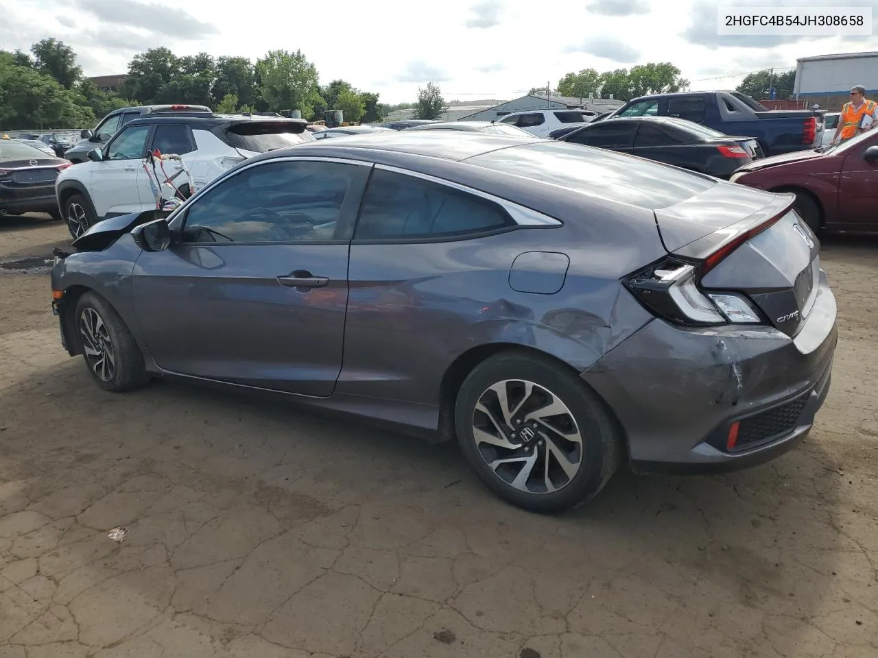 2018 Honda Civic Lx VIN: 2HGFC4B54JH308658 Lot: 65147034