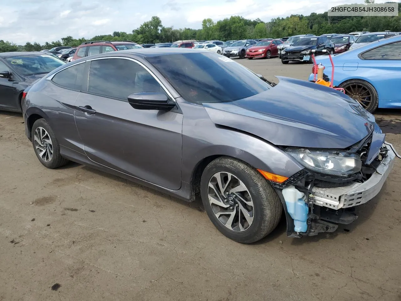 2018 Honda Civic Lx VIN: 2HGFC4B54JH308658 Lot: 65147034