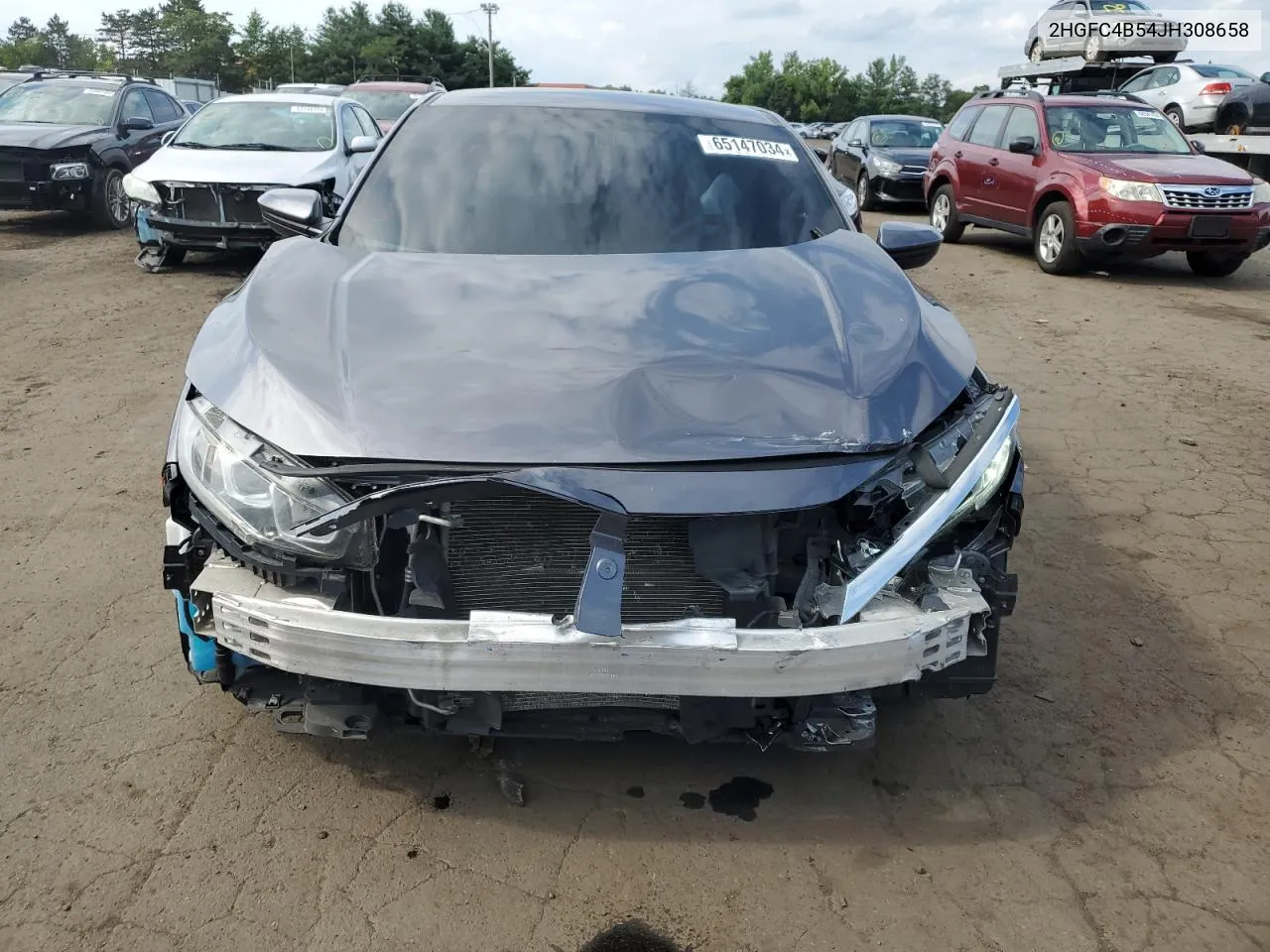 2018 Honda Civic Lx VIN: 2HGFC4B54JH308658 Lot: 65147034