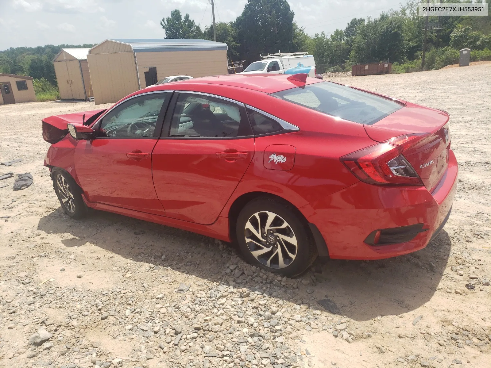 2HGFC2F7XJH553951 2018 Honda Civic Ex