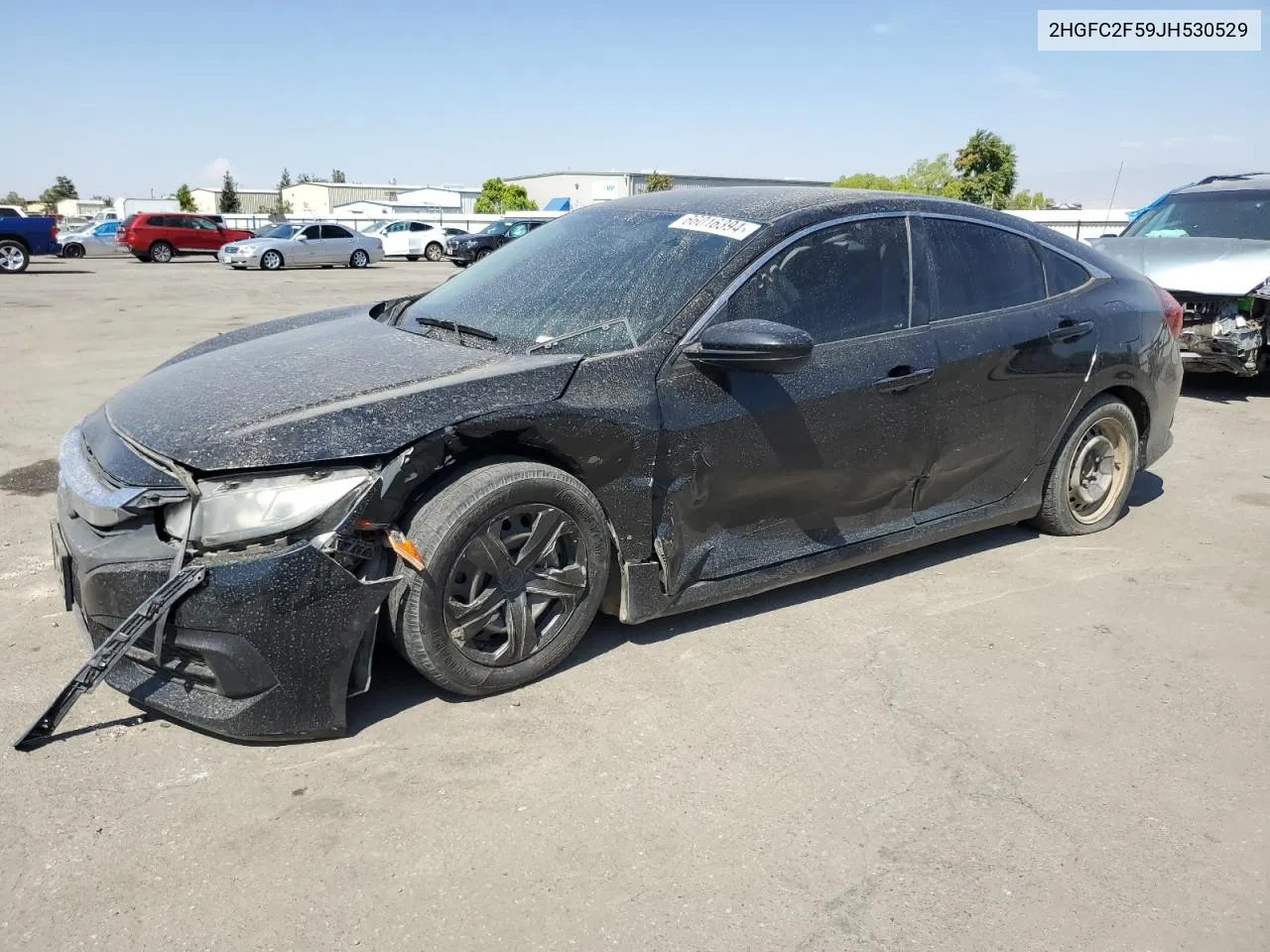 2018 Honda Civic Lx VIN: 2HGFC2F59JH530529 Lot: 66016394