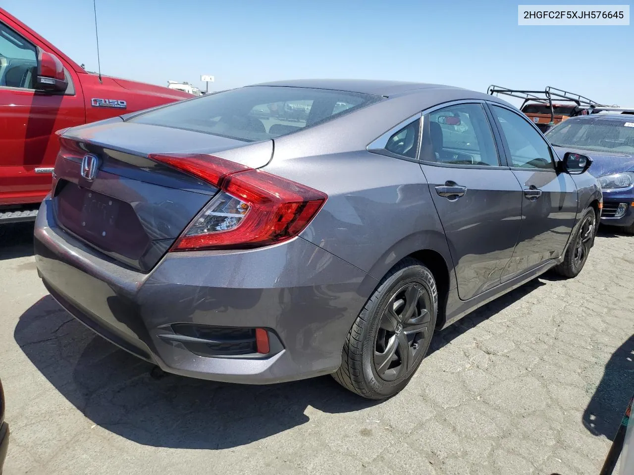 2018 Honda Civic Lx VIN: 2HGFC2F5XJH576645 Lot: 66029474