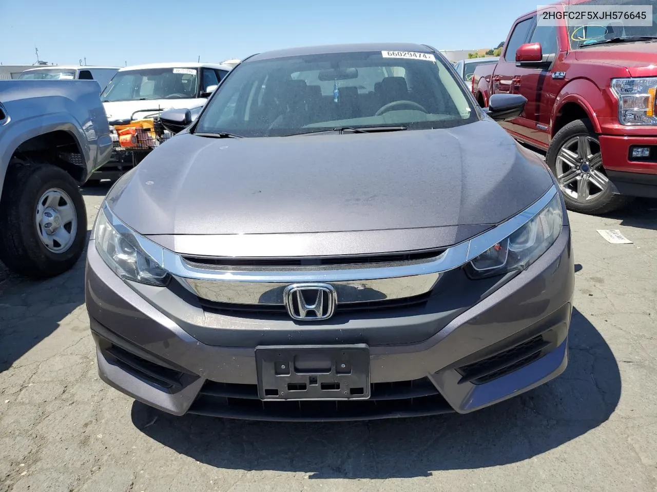 2018 Honda Civic Lx VIN: 2HGFC2F5XJH576645 Lot: 66029474